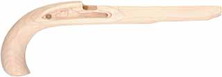 stock, Kentucky pistol,
pre-inlet 13/16" octagon barrel,
small Siler lock, plain walnut stock, Kentucky pistol,
pre-inlet 13/16" octagon barrel,
small Siler lock, plain walnut